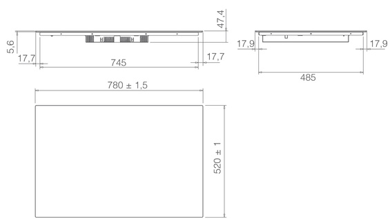 Płyta indukcyjna Elica RATIO 803 PLUS CONNEX BL PRF0199856