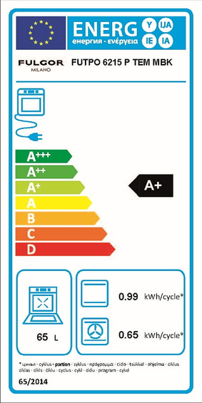 Piekarnik Fulgor Milano FUTPO 6215 P TEM MBK z funkcją pizza i pirolizą