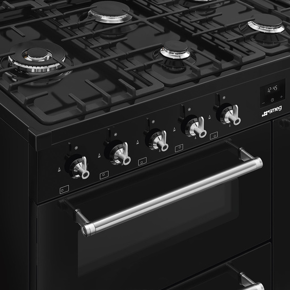 Kuchnia z płytą gazową Smeg CX113GMBL