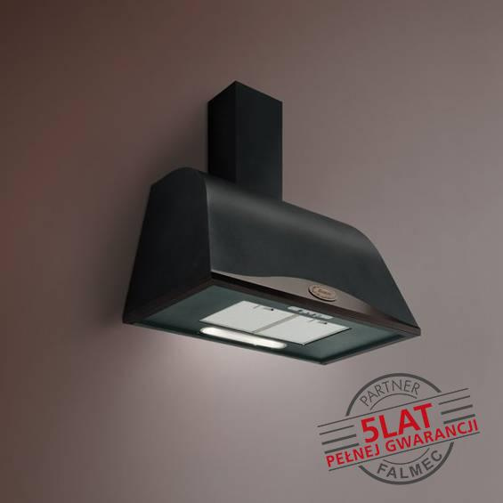 Okap przyścienny Falmec Ginevra Boston 90 600 m³/h - czasza antracytowa