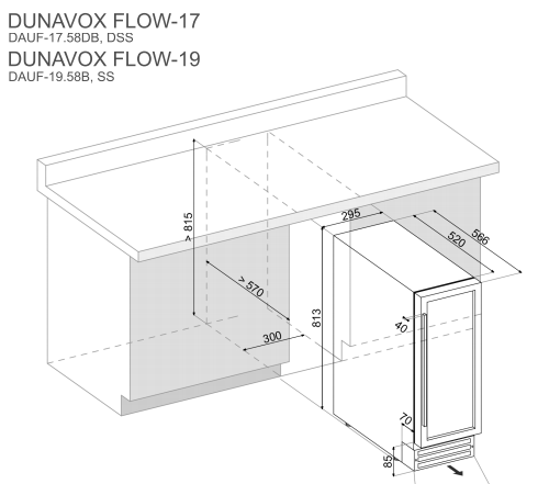 Winiarka Dunavox DAUF‐19.58SS