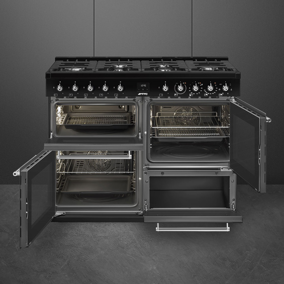 Kuchnia z płytą gazową Smeg CX113GMBL