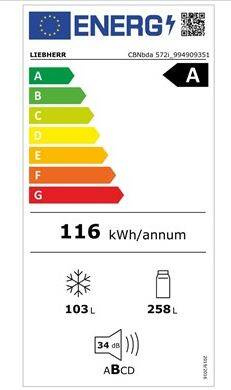 Chłodziarko-zamrażarka Liebherr CBNbda 572i Plus BioFresh NoFrost 10 lat Gwarancji !!!