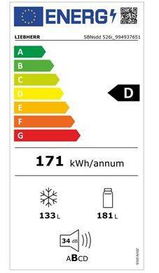 Chłodziarko-zamrażarka Liebherr SBNsdd 526i Prime BioFresh NoFrost 