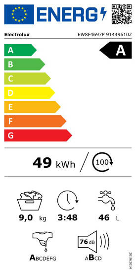 Pralka Electrolux EW8F4697P UltraCare 800 AbsoluteCare 9 kg