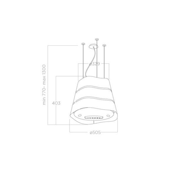 Okap Elica WAVE UX IX/F/51 inox PRF0171194 pochłaniacz