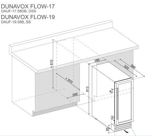 Winiarka Dunavox DAUF‐17.58DSS