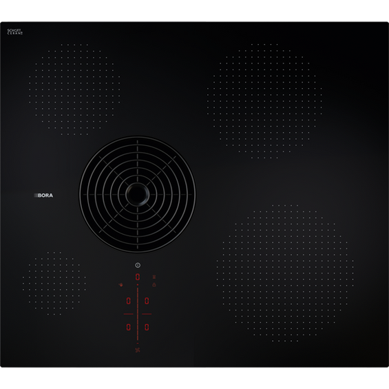 BORA S Pure płyta indukcyjna ze zintegrowanym wyciągiem oparów - powietrze odprowadzane PURSA z ekspozycji
