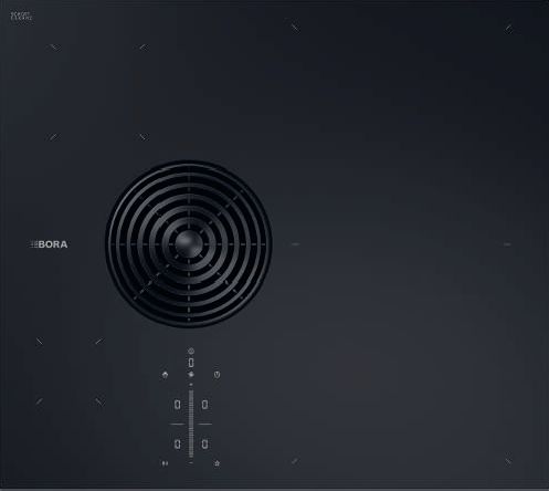 BORA S Pure płyta indukcyjna ze zintegrowanym wyciągiem oparów - powietrze w obiegu zamkniętym PURSU2