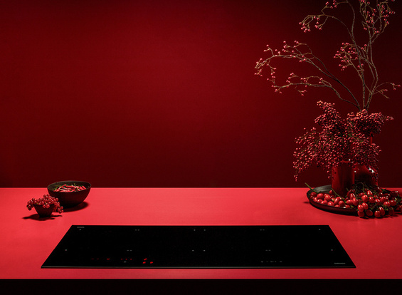 Płyta indukcyjna Falmec Panoramiczna 88 cm w wykończeniu czarny mat