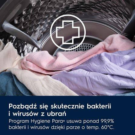 Suszarka z pompą ciepła Electrolux 700 DelicateCare AbsoluteCare 9 kg EW7D394UCP