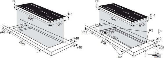 Płyta indukcyjna De Dietrich DPI595AB 90 cm czarna