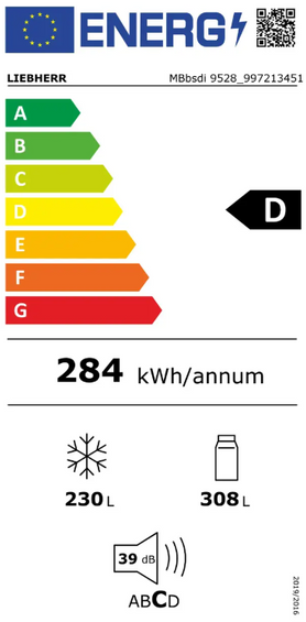 Wolnostojąca chłodziarko-zamrażarka z 2 szufladami Liebherr MBbsdi 9528 Plus BioFresh NoFrost wysyłka Gratis !