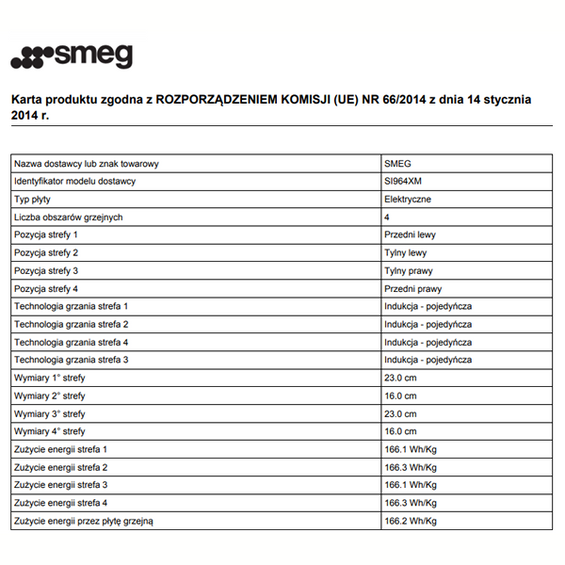 Płyta Smeg SI964XM