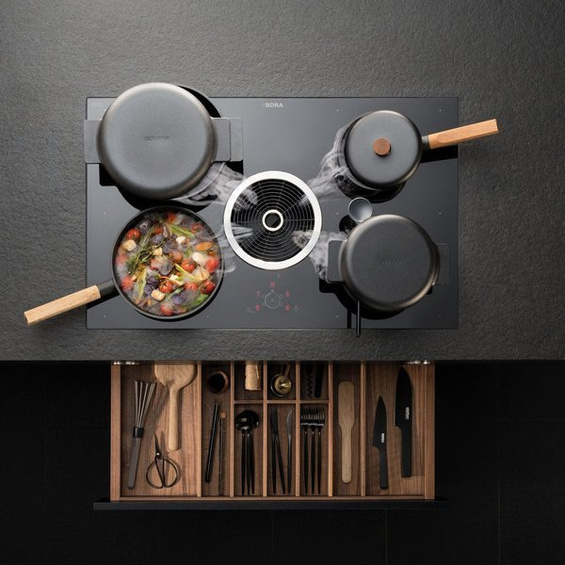 BORA BHA Basic płyta ceramiczna Hyper ze zintegr. wyciągiem oparów — Powietrze odprowadzane