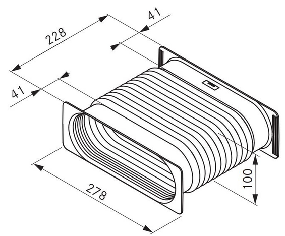 Elastyczny adapter płaski Ecotube BORA EFAF Kod EAN:4251731213962