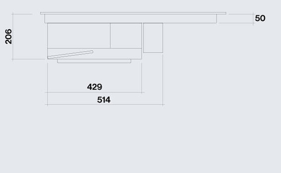 System Zintegrowany Falmec Quantum Pro Easy 84cm czarny 600 m³/h