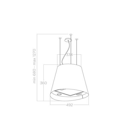 Okap Elica JUNO IX/F/50 inox PRF0089651D pochłaniacz