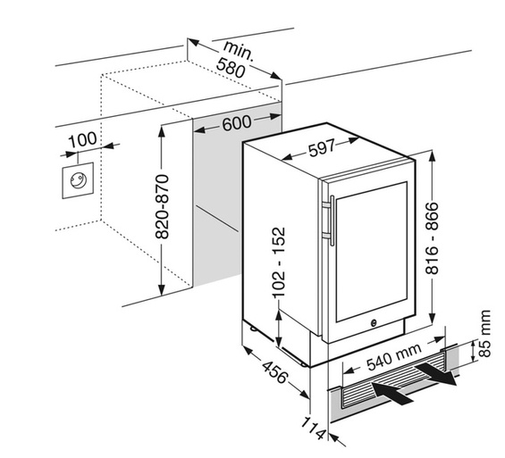 Chłodziarka do wina Liebherr GrandCru UWKes 1752
