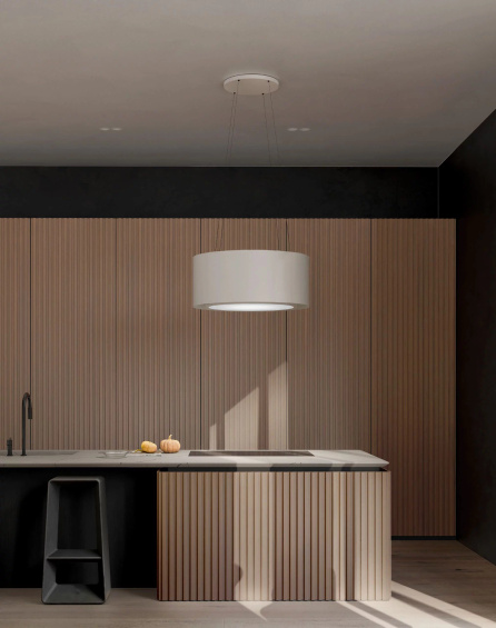 Okap wyspowy Ciarko Design PIU LIGHT Ecru 80 cm