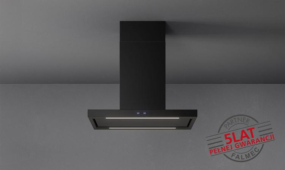 Okap Falmec Plane Plus NRS Isola 90 czarny 800 m³/h wyspowy