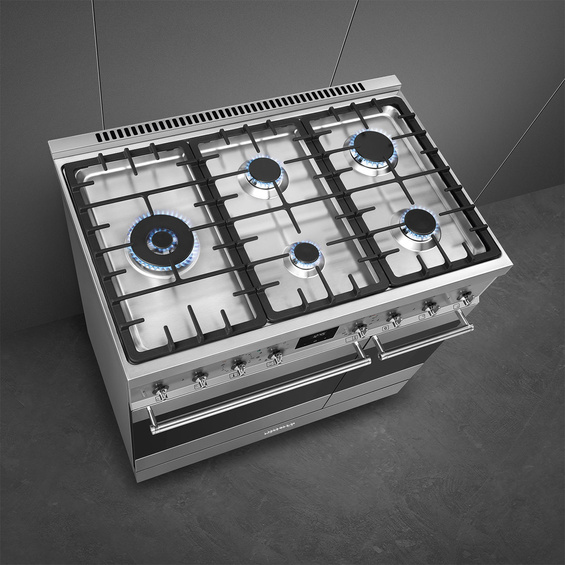 Kuchnia z płytą gazową Smeg C92GPX2