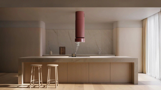 Okap wyspowy Ciarko Design FLUO Ecru/Ecru Gloss pochłaniacz 