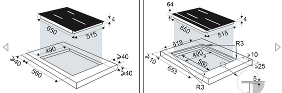 Płyta indukcyjna De Dietrich DPI4332BP 65 cm czarna