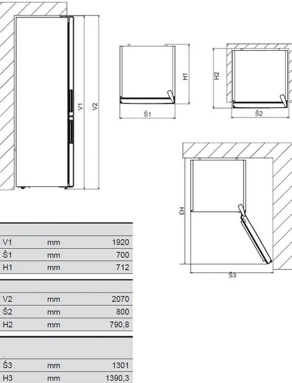Lodówka z zamrażarką De Dietrich DFC7092NA