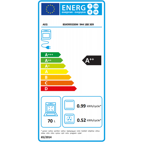 Piekarnik 100% pary AEG BSK999330M