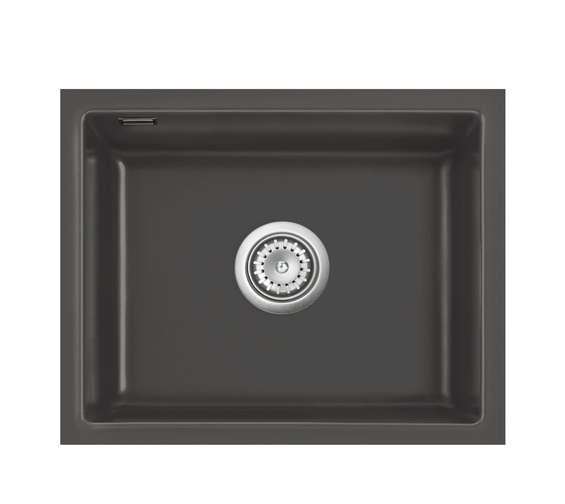 systemceram MERA 50 U zlewozmywak ceramiczny Schiefer 85