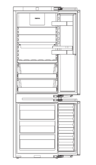 Chłodziarko-zamrażarka Bora Cool-Combi C178KG