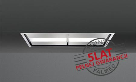 Okap sufitowy Falmec Nuvola Led 140 inox - korpus bez silnika, z pilotem