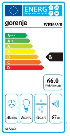 Okap przyścienny Gorenje WHI6SYB