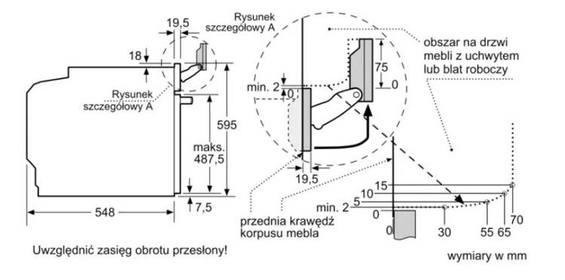 Piekarnik do zabudowy Bosch HSG7584B1 czarny