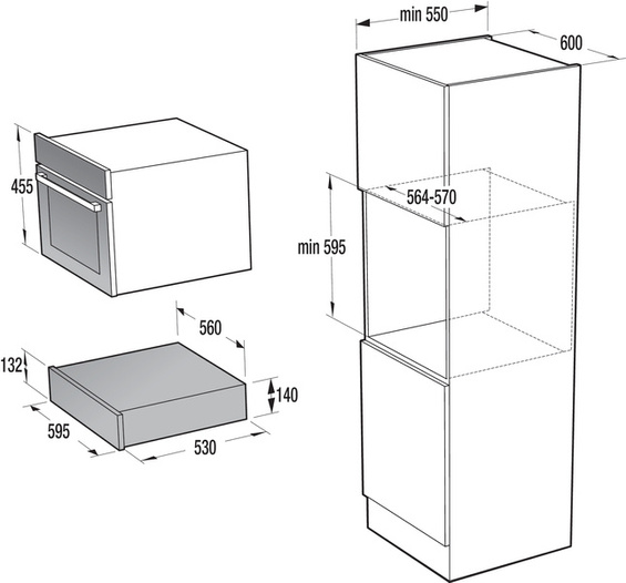 Szuflada grzewcza Gorenje WD1410BG