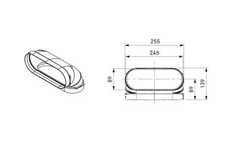 BORA EFBV90/1 Ecotube kształtka wygięta 90° pionowa płaska wraz z materiałem uszczelniającym (1szt.) EAN-Code:4260326375626