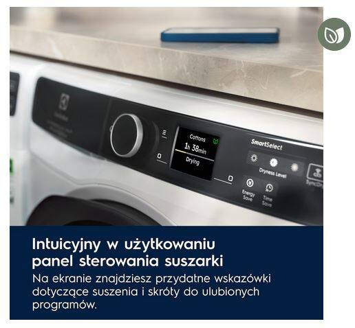 Suszarka z pompą ciepła Electrolux 900 PerfectCare AbsoluteCare 8 kg EW9D787KCP