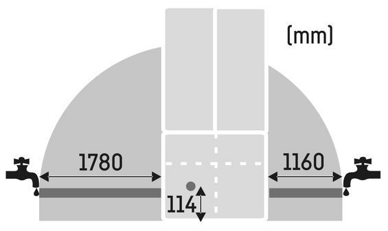 Wolnostojąca chłodziarko-zamrażarka French Door Liebherr MBbsdi 9556 Prime BioFresh NoFrost