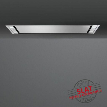 Okap sufitowy Falmec Stella Plus 120 inox - korpus bez silnika, z pilotem