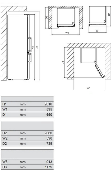 Lodówka z zamrażarką De Dietrich DFC6020NA