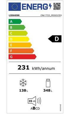 Chłodziarko-zamrażarka Liebherr CNd 7723 Plus NoFrost