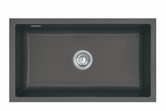 systemceram MERA 80 U zlewozmywak ceramiczny Schiefer 85