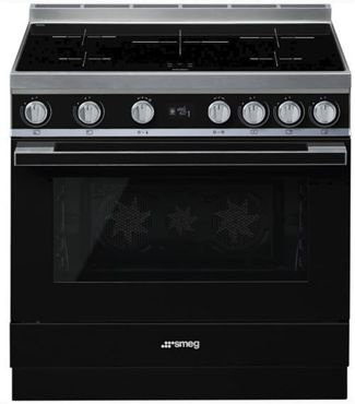 Kuchnia wolnostojąca z płytą indukcyjną Smeg CPF9IPBL