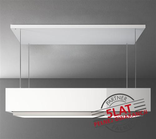 Okap sufitowy Falmec Levante Circle.Tech Isola 120 biały 600 m³/h z pilotem