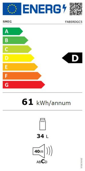 Lodówka wolnostojąca Smeg FAB5RDGC5