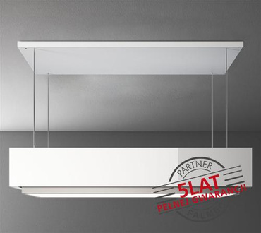 Okap sufitowy Falmec Levante Circle.Tech Isola 120 biały 600 m³/h z pilotem