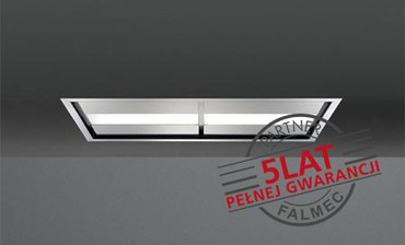 Okap sufitowy Falmec Nuvola Led 140 inox - korpus bez silnika, z pilotem