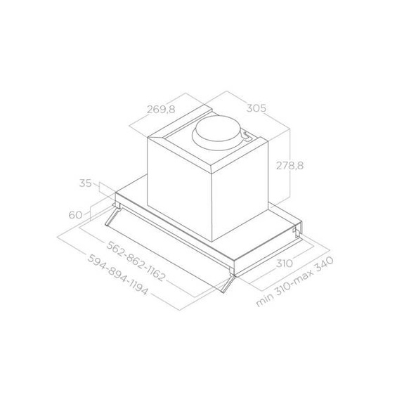 Okap Elica BOXIN IX/A/60 inox PRF0097835B wyciąg