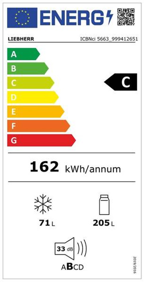 Chłodziarko-zamrażarka Liebherr ICBNci 5663 Prime BioFresh NoFrost wys. 194 cm